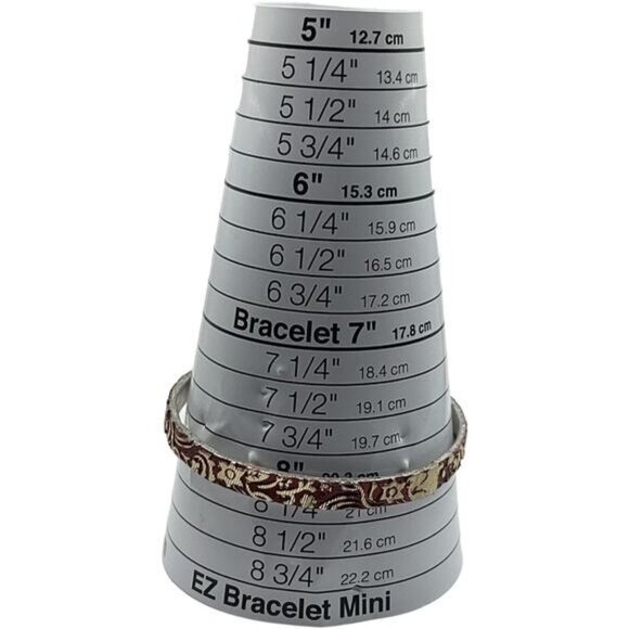 Vintage Style Red Floral Pattern Bangles Bracelets Set Of 4 - Picture 6 of 9